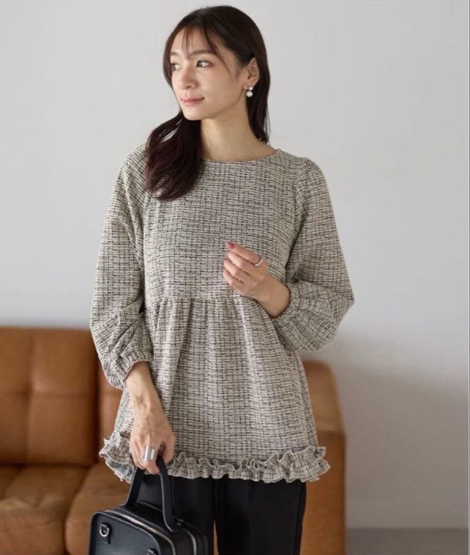 neige♡ クラシカルリボンツイードトップス♡新品未使用