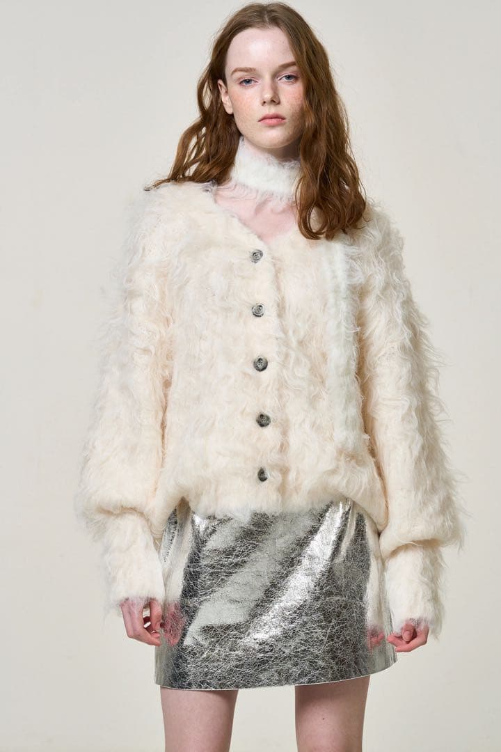 THE TOE シャギーカーディガン 2度着用/美品