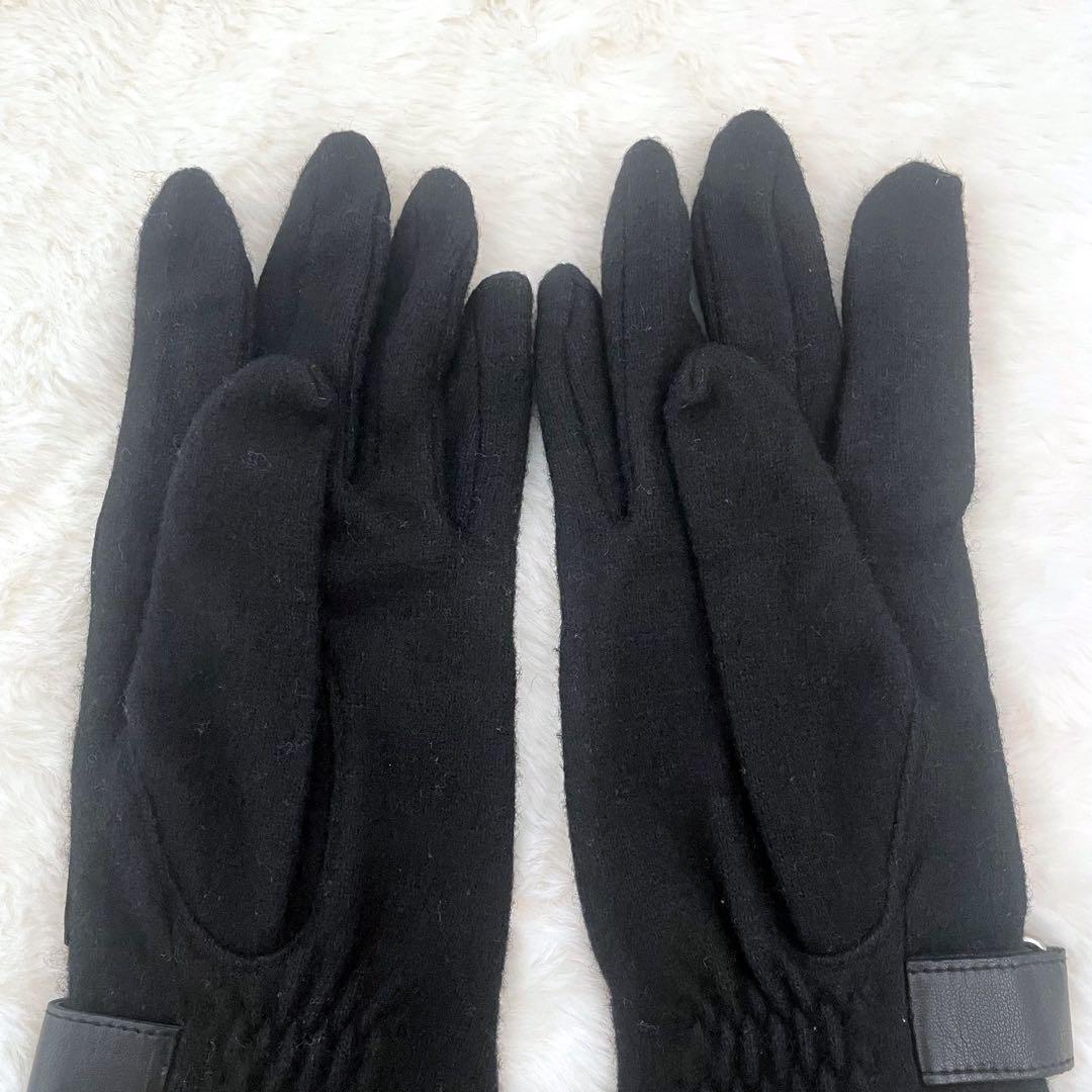 【極美品】Vivienne Westwood レザー 手袋 ブラック オーブ