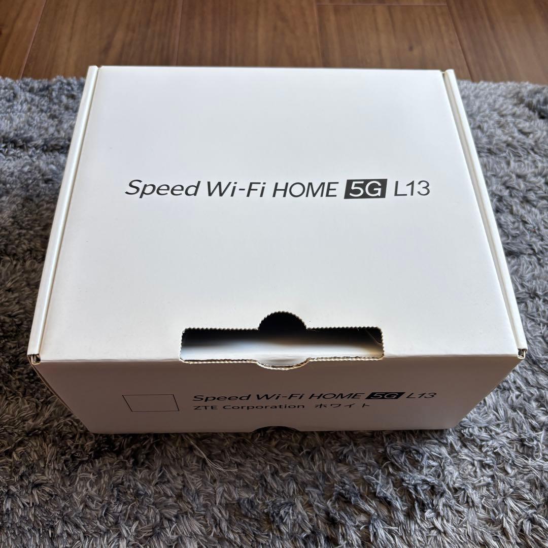 Speed Wi-Fi  5G L13 本体　ホワイト　WiMAX
