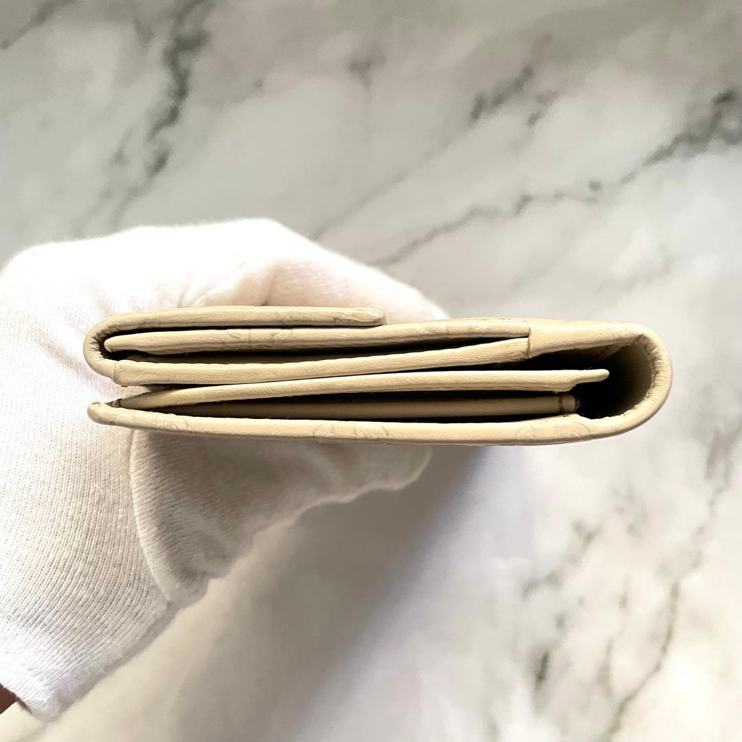 GUCCI グッチ　シマ レザー 長財布　wホック　メタルロゴ　美品0121-⑤