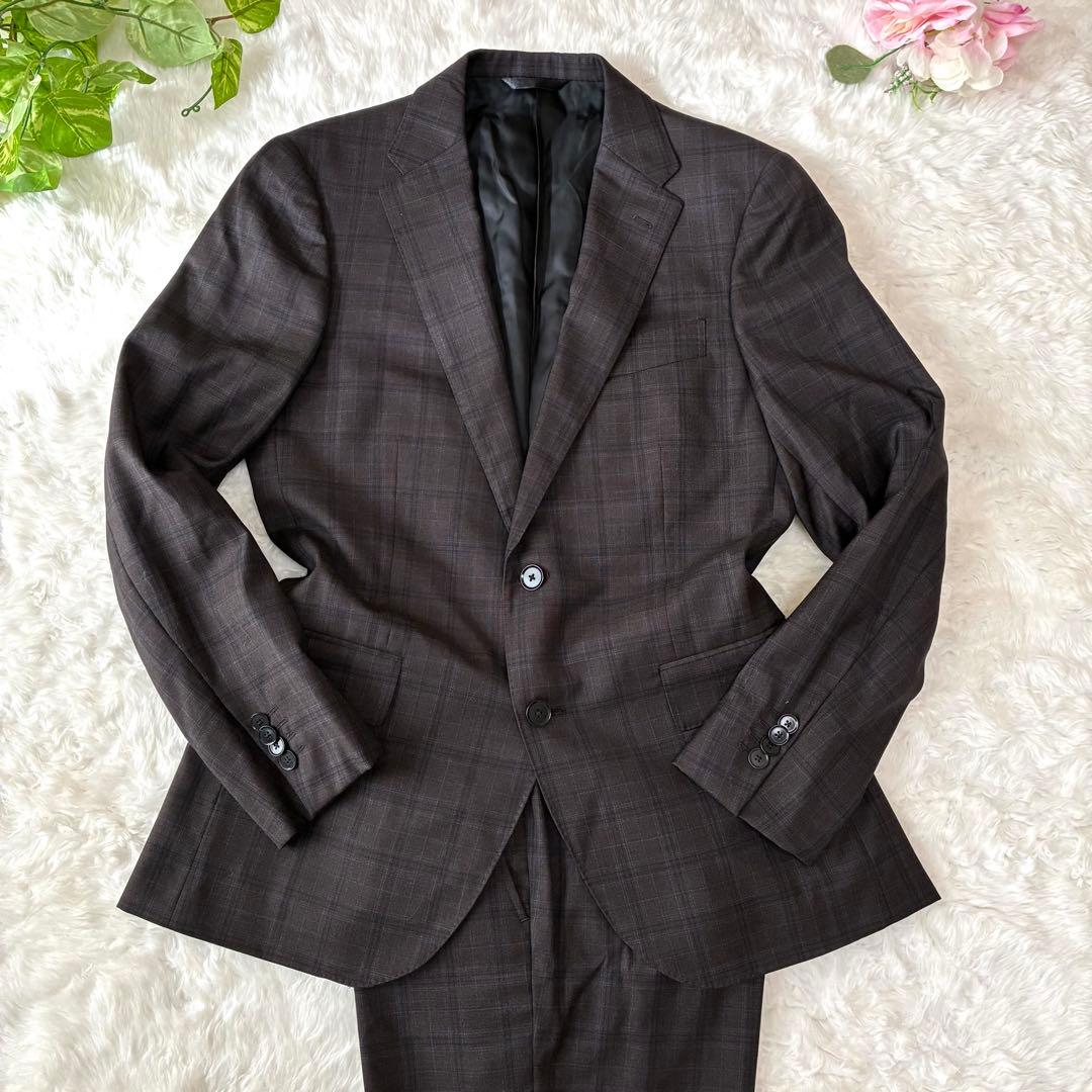 SIMPLICITY plus　ロロピアーナ　チェック　スーツ　セットアップ