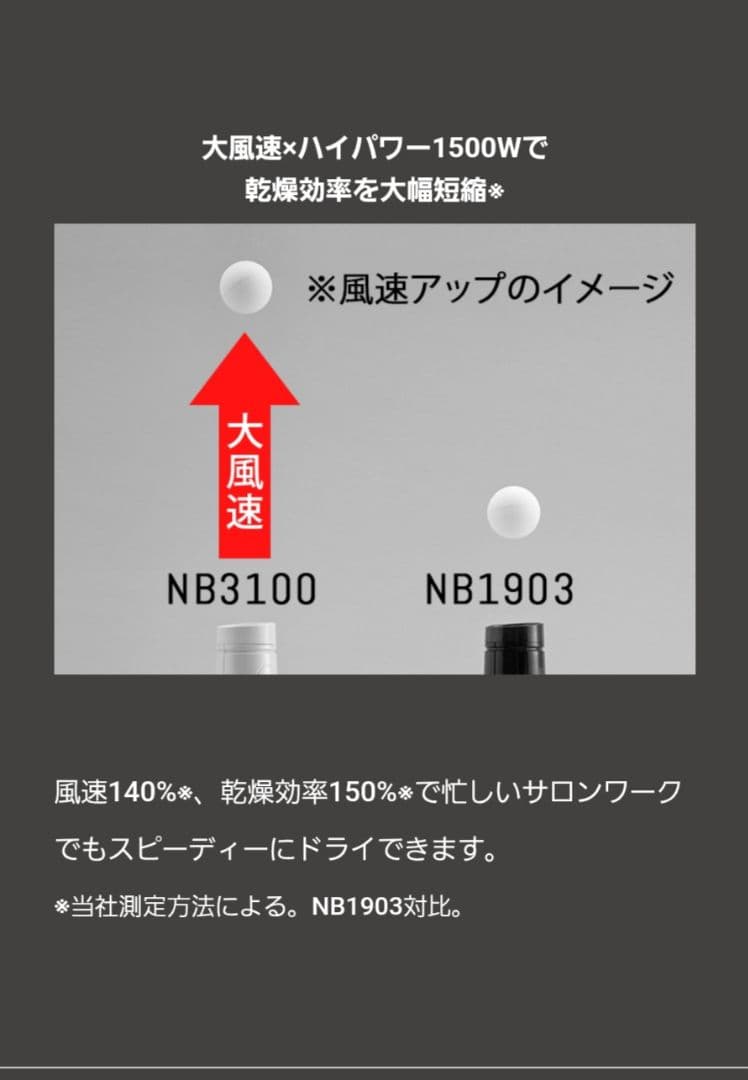 Nobby ヘアドライヤー NB3100 日本製