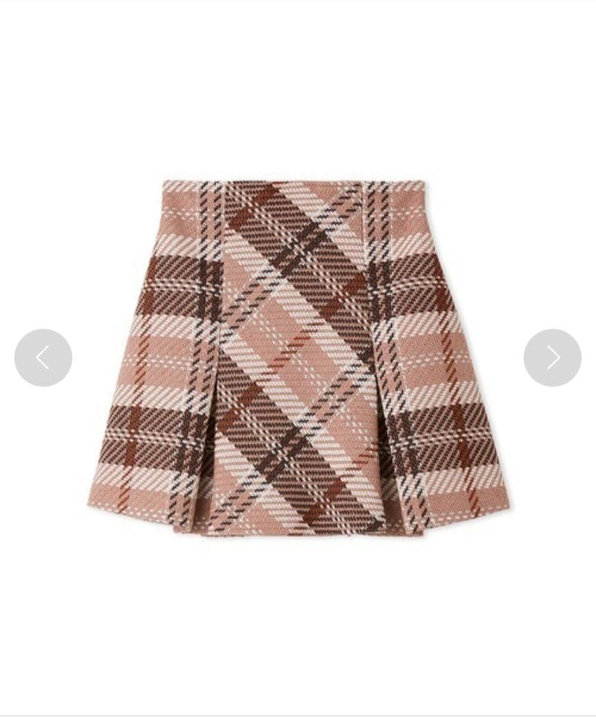 ♡SNIDEL♡ロービングチェックミニスカート♡ピンク♡