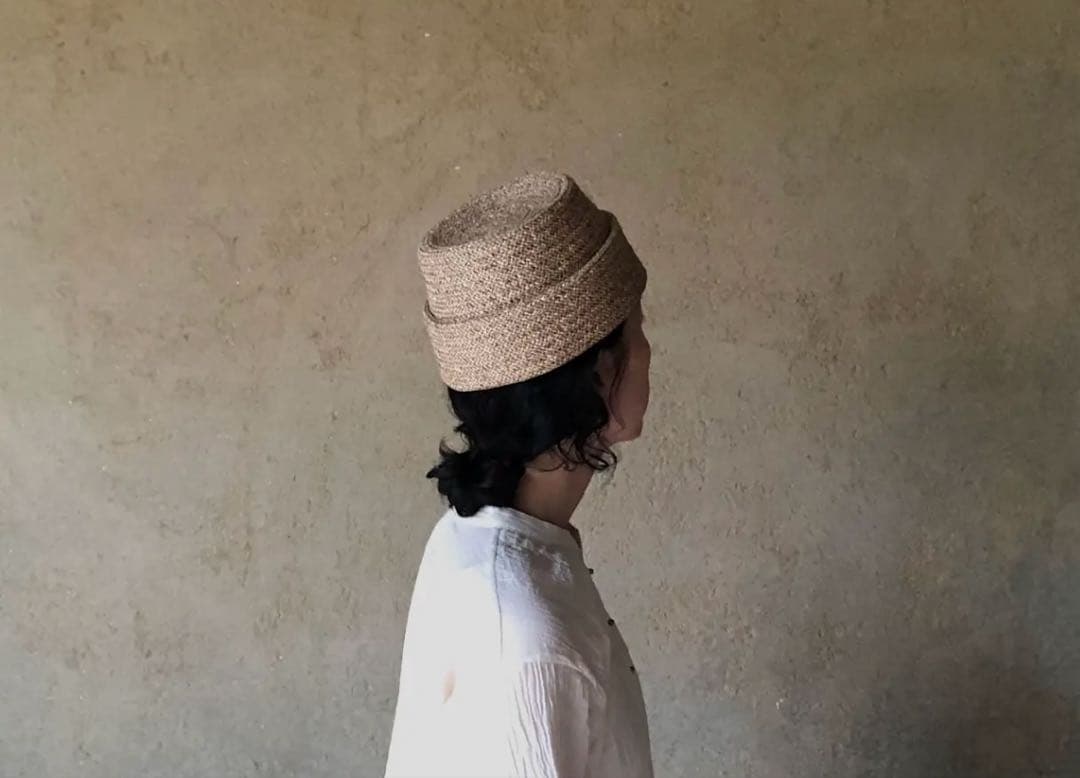 ミテ　えん帽子/和紙ブレード（ベージュ）