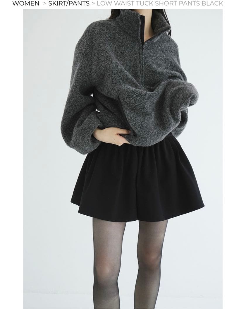 CLANE 新品未使用　タックショートパンツ