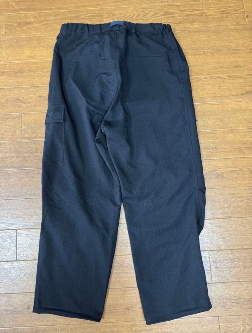 Y3 ブラックカーゴパンツ