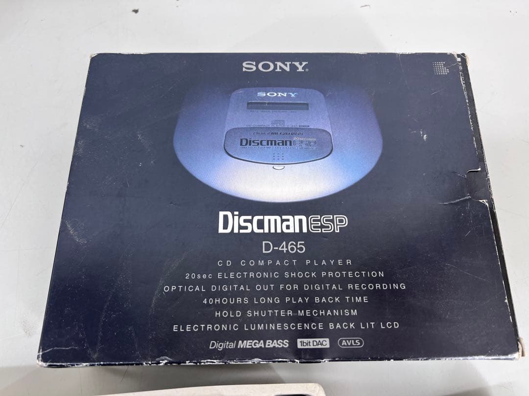 SONY D-465 CDディスクマン ポータブルCDプレーヤー　discman