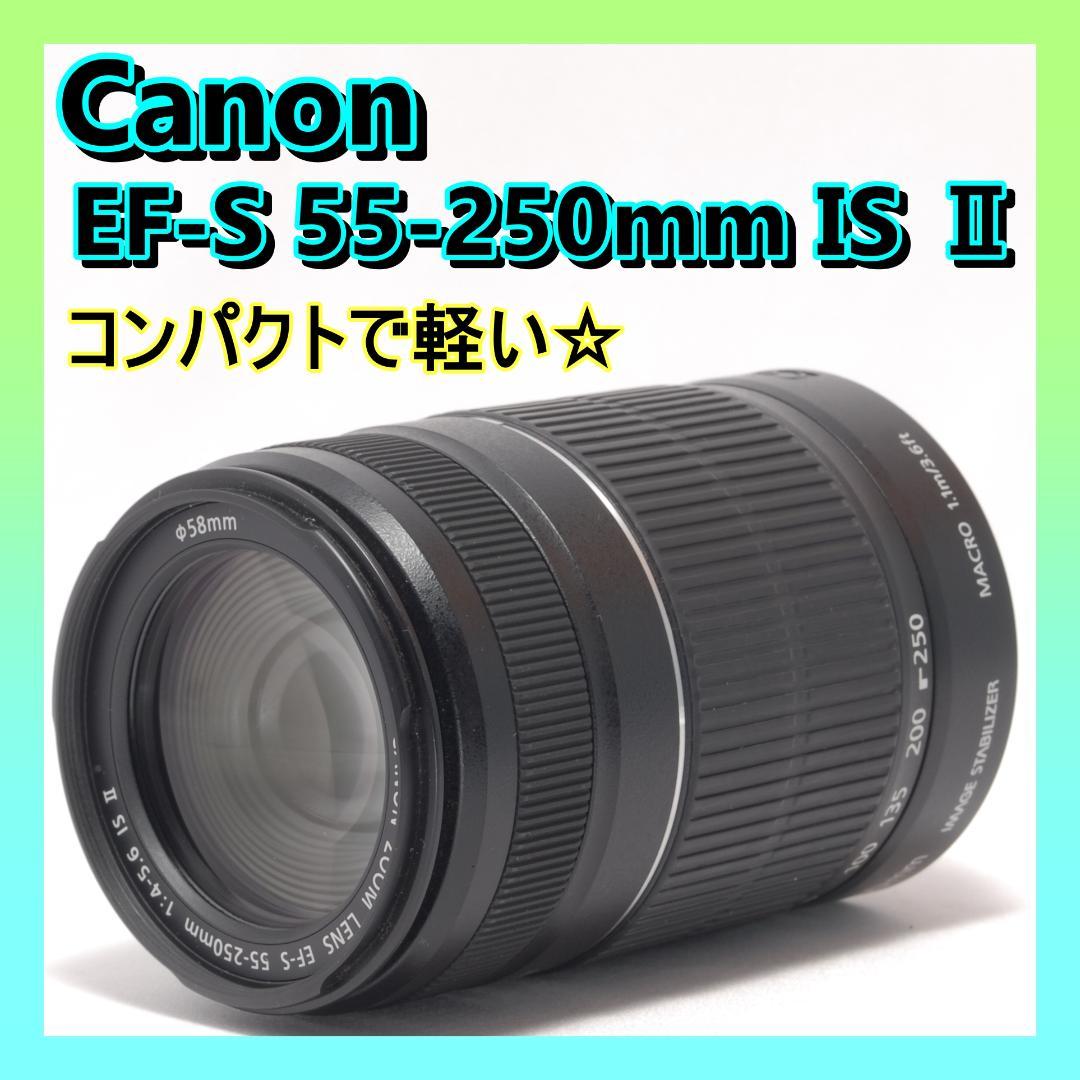 ⭐️軽い望遠レンズ⭐️Canon EF-S 55-250mm IS Ⅱ　キャノン