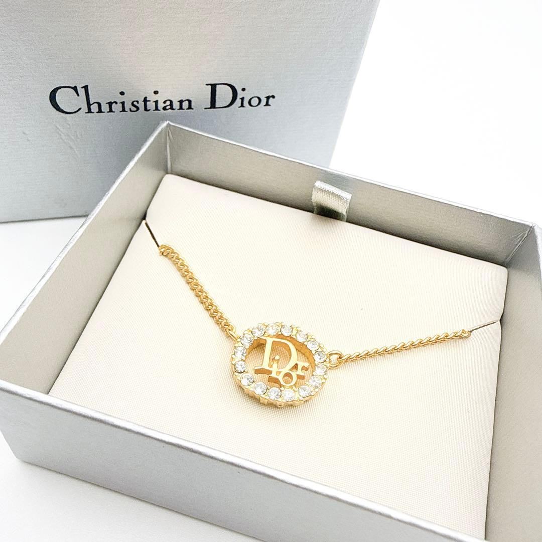 3018 保存箱付き極美品✨　Dior　ネックレス　CD ロゴ　希少　刻印