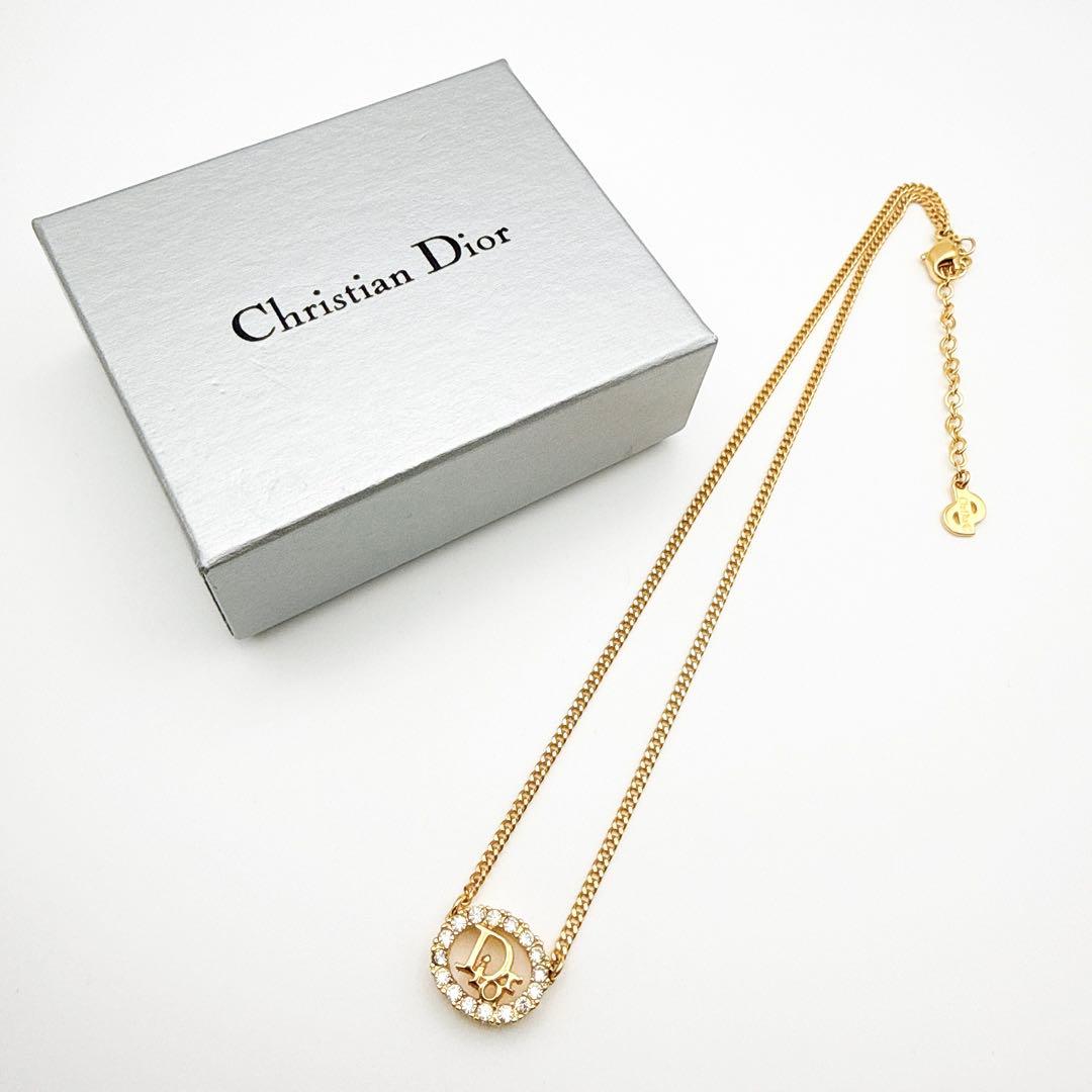 3018 保存箱付き極美品✨　Dior　ネックレス　CD ロゴ　希少　刻印