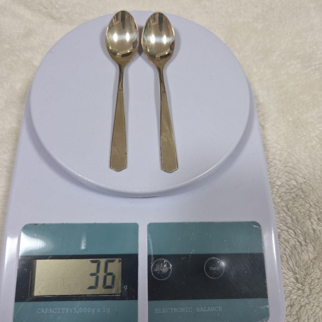 銀製 徳力 スプーンセット 2本　３６g