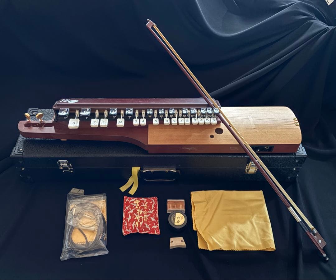 【悠弓】弓弾き大正琴 SUZUKI YTS-01 ハードケース 配送専用箱付