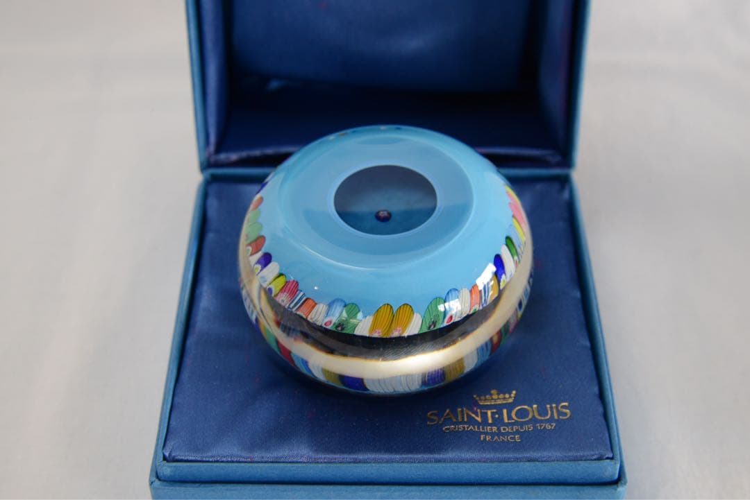 SAINT LOUIS ガラスペーパーウェイト多色