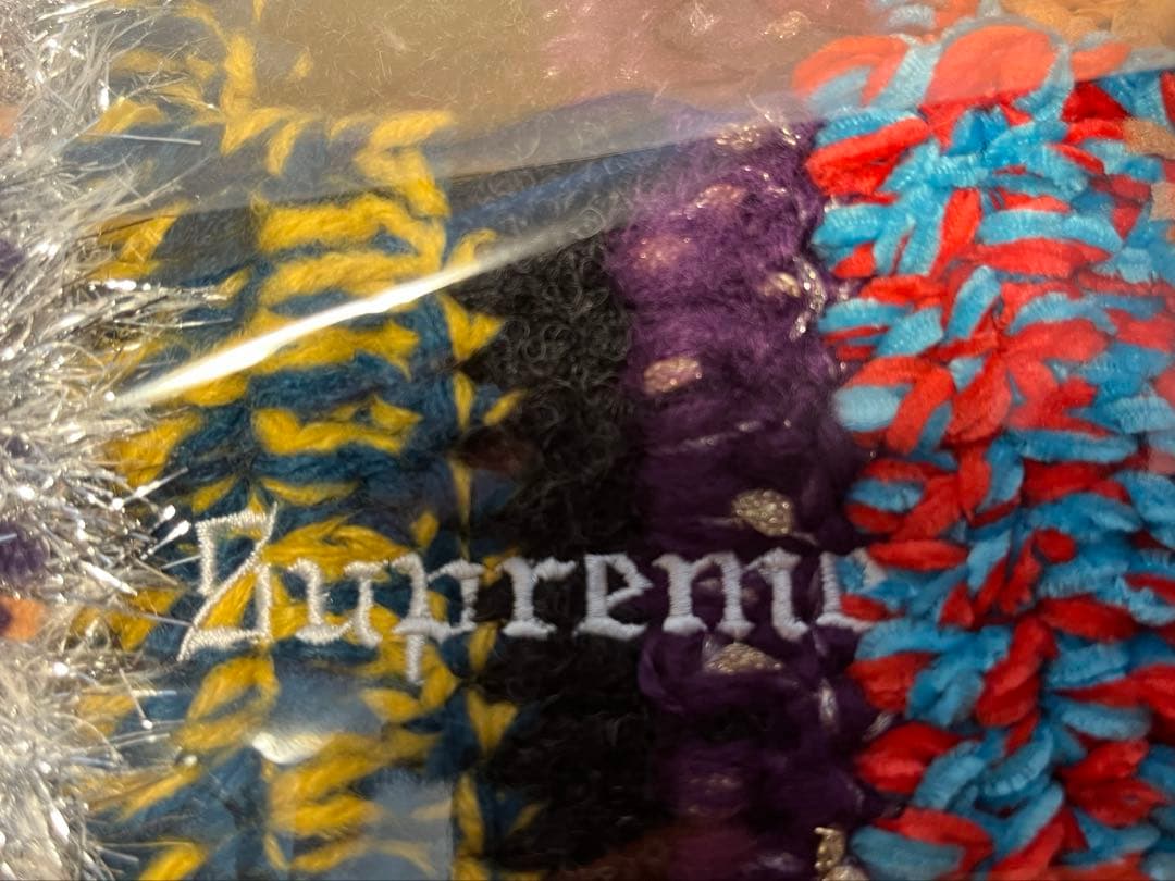 Tinsel Stripe Beanie マルチカラー ニット帽