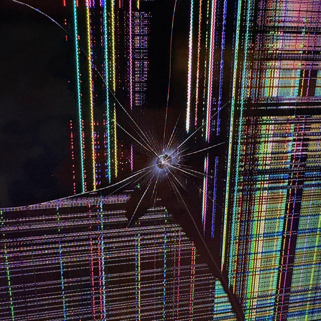 ソニー　ブラビア　75インチ　ジャンク品ひび割れテレビ本体