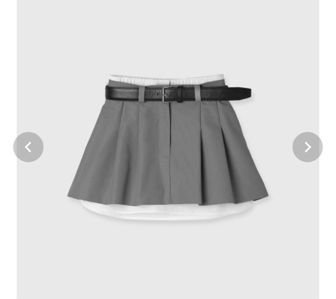 eimy istoireレイヤードプリーツミニスカート