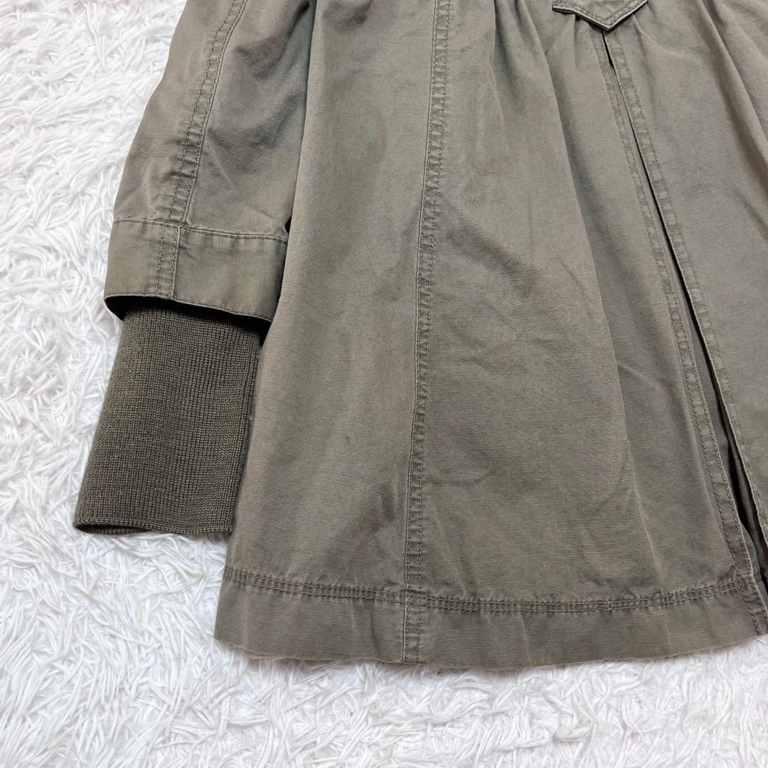 BURBERRY BLUE LABEL キルティングライナー付きモッズコート