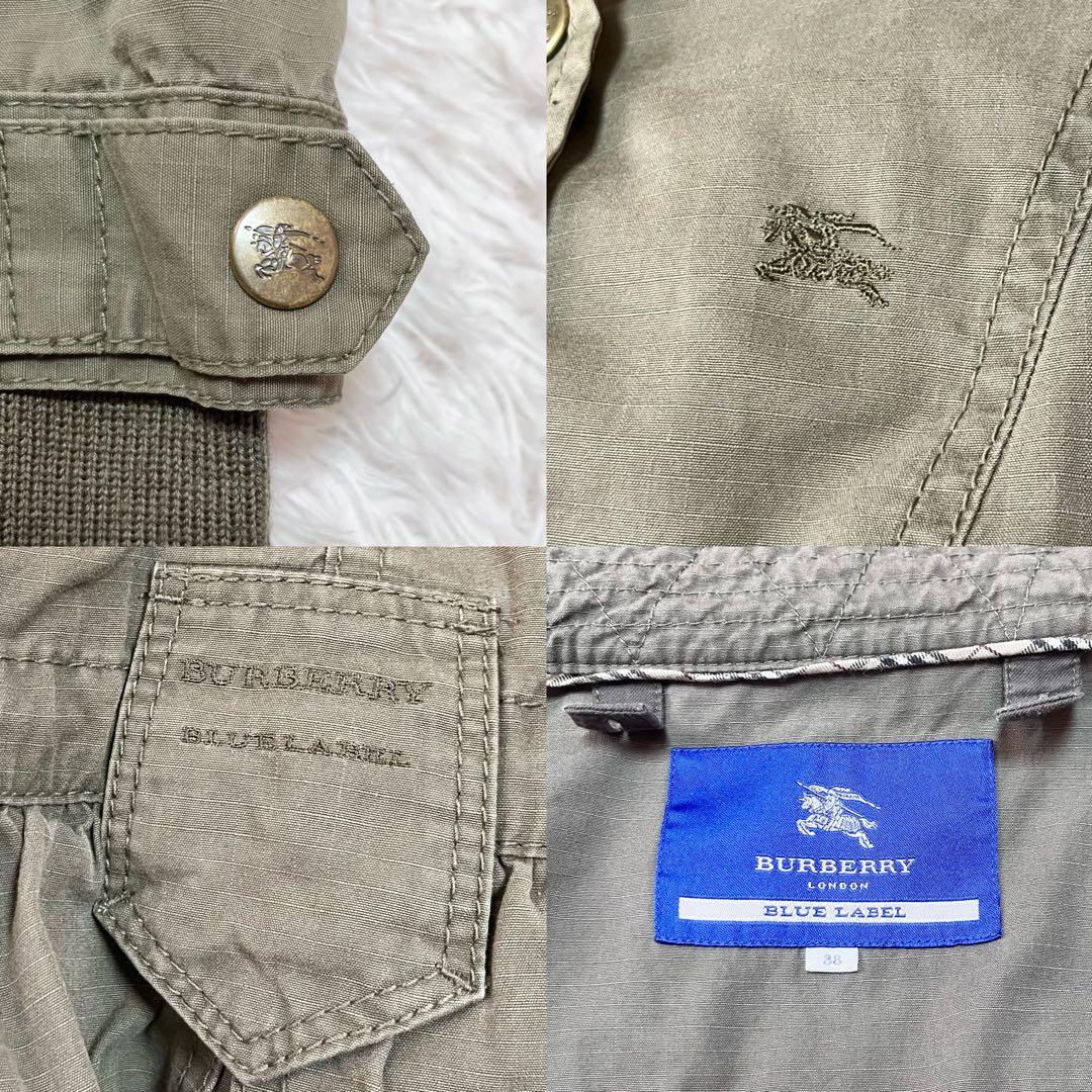 BURBERRY BLUE LABEL キルティングライナー付きモッズコート