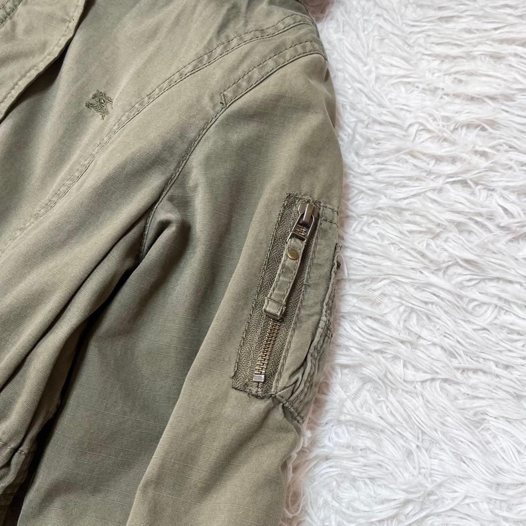 BURBERRY BLUE LABEL キルティングライナー付きモッズコート