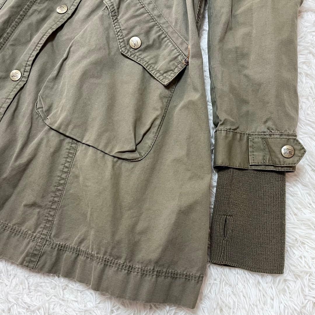 BURBERRY BLUE LABEL キルティングライナー付きモッズコート