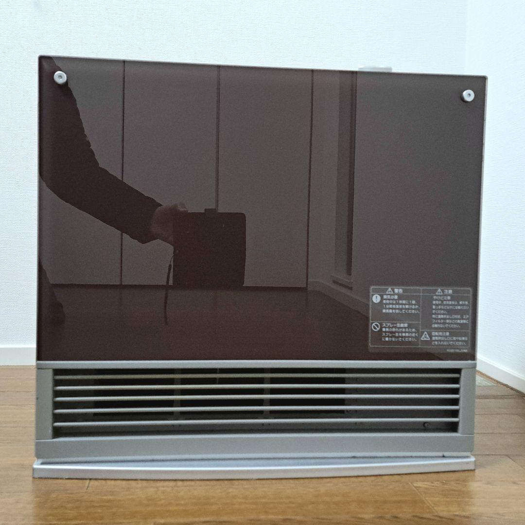 ガスファンヒーター ブラウン デジタル操作