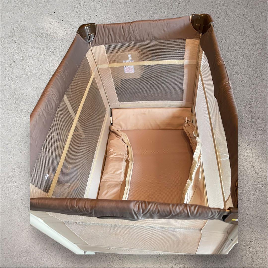 Aprica 折りたたみベビーベッド ベージュ　ココネルエアー