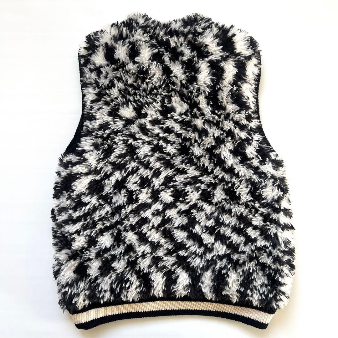 ARCHIVIO アルチビオ　モノクロ　ボア ベスト　ジャケット　レディース