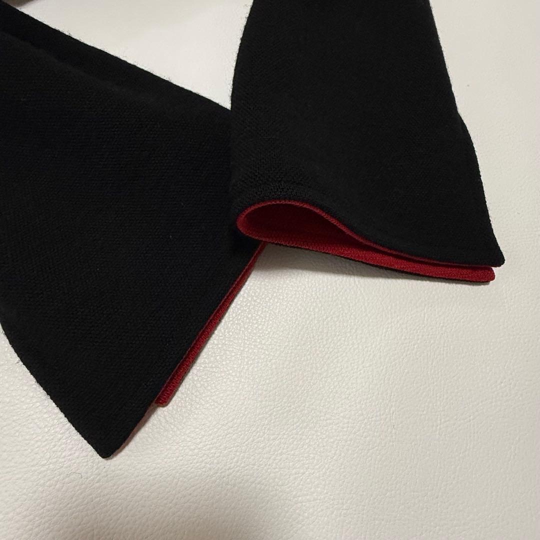 クリスチャンディオール　ウール　ニットワンピース　バイカラー　チュニック