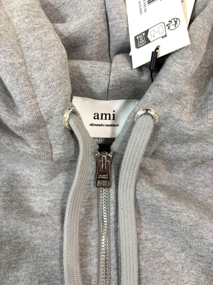 AmiParis フルジップパーカー アミパリス グレー 灰色 M