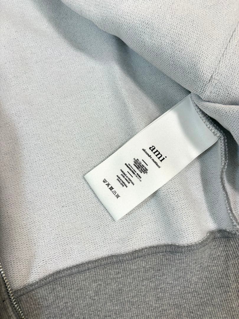 AmiParis フルジップパーカー アミパリス グレー 灰色 M