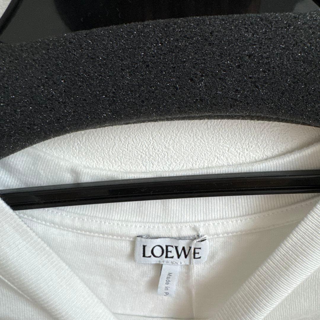 LOEWE ホワイト クロップドTシャツ
