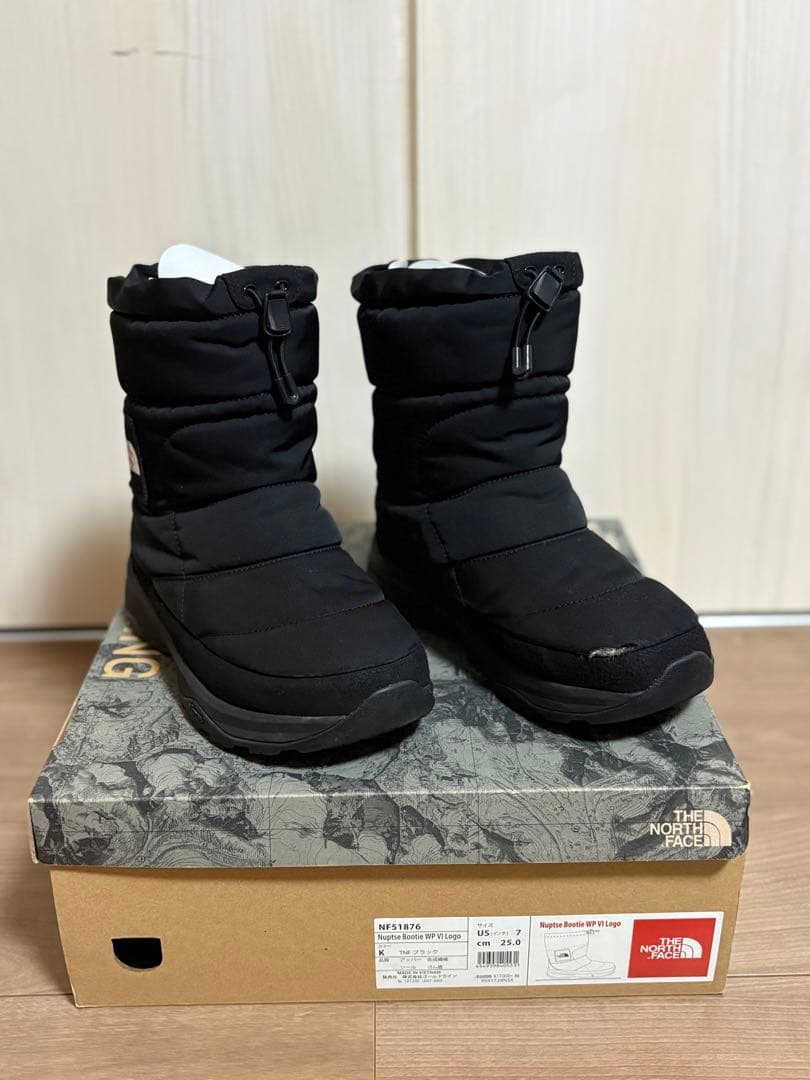 ザ・ノース・フェイス　ヌプシ ウォータープルーフ　25センチ　スノーブーツ
