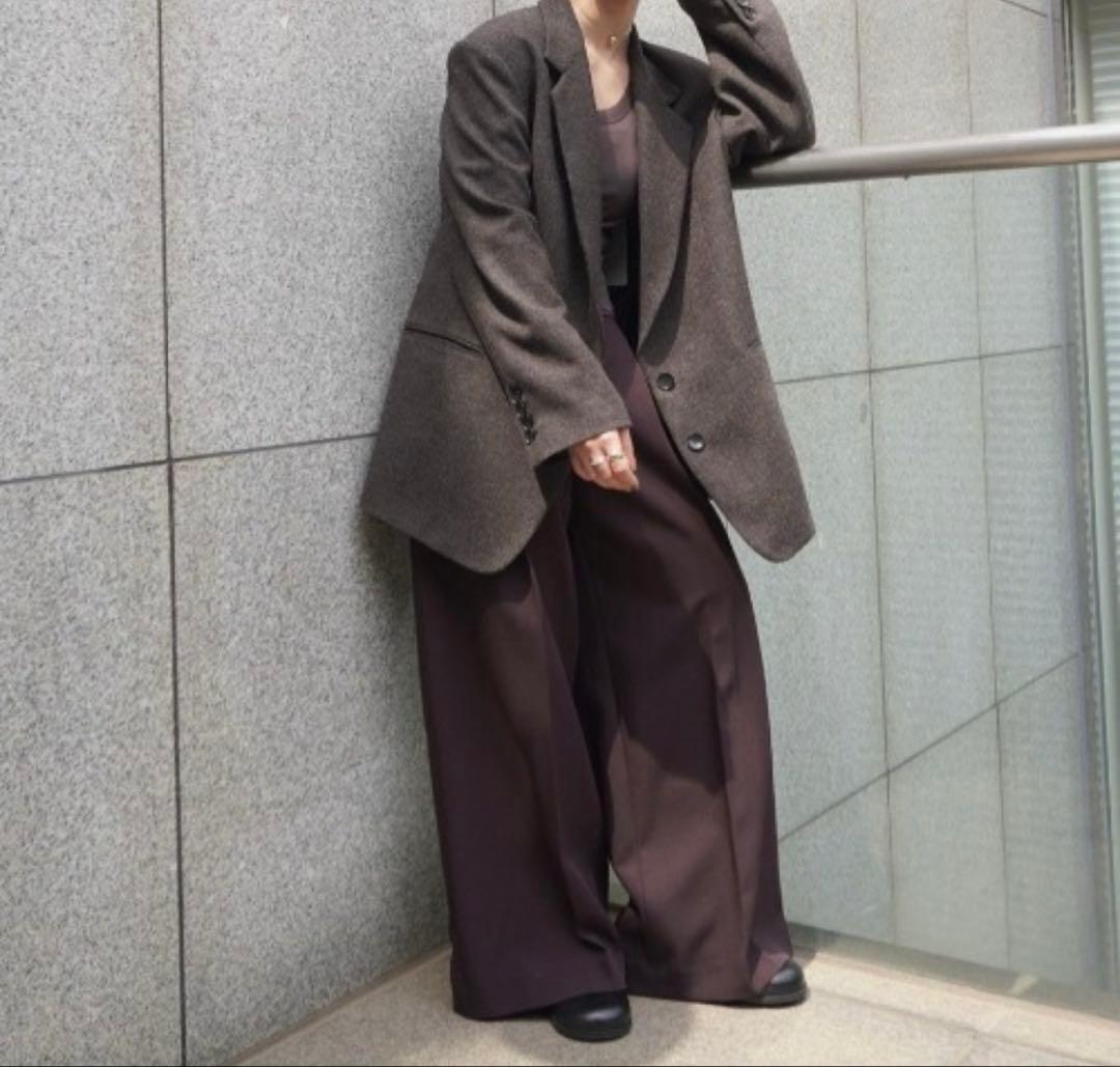 【新品】anuke Herringbone Wool Jacket 38