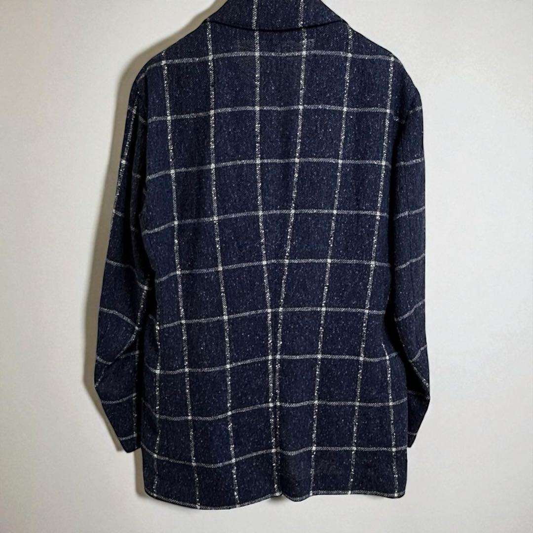 【美品】トゥモローランド フェルラ生地リネン混ジャケット ネイビー Lサイズ相当