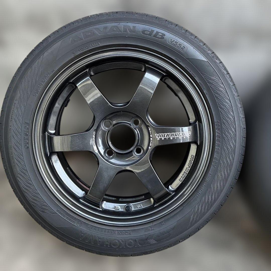 Rays ボルクレーシング　TE37 15インチタイヤセット
