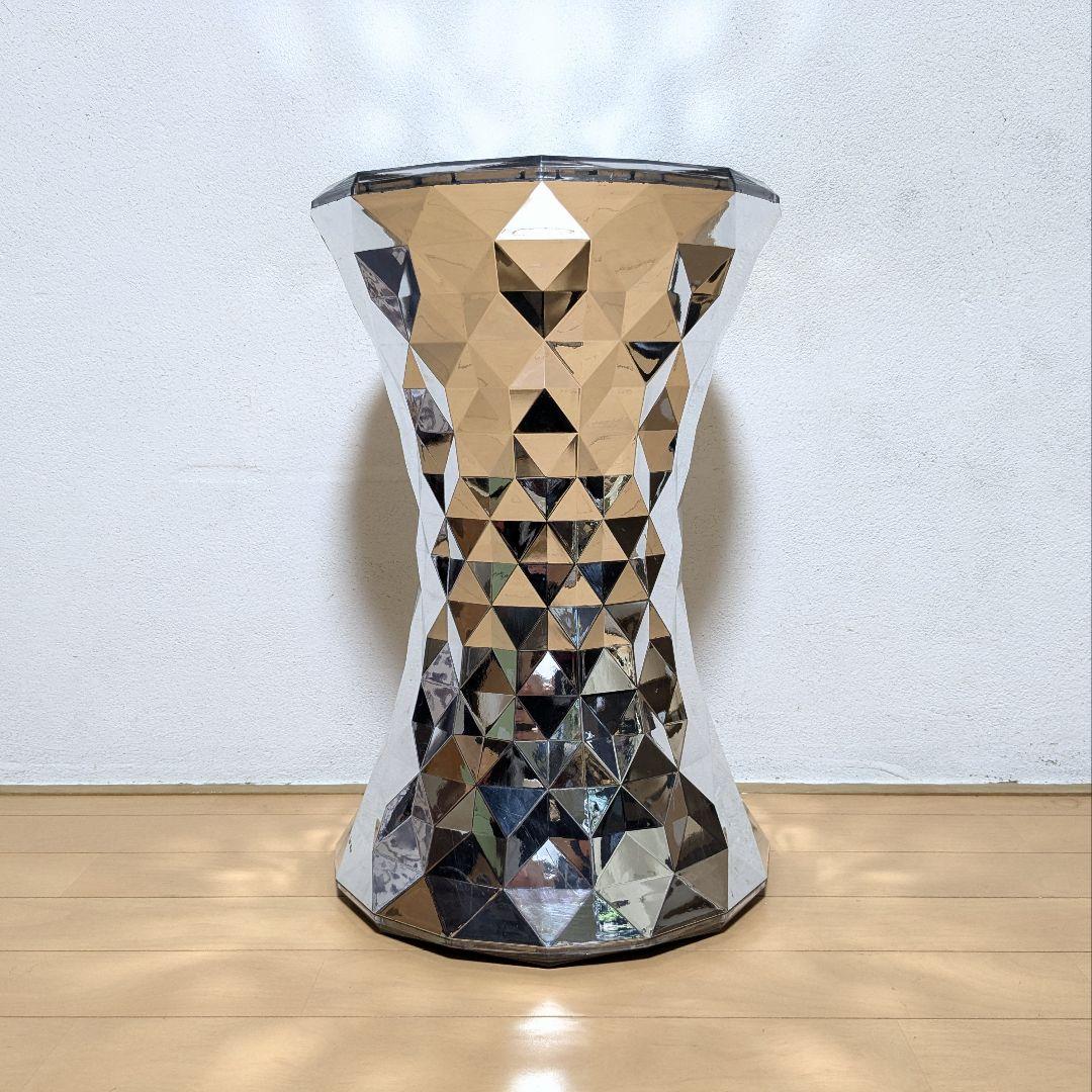 美品 Kartell STONE カルテル ストーン スツール クローム ②