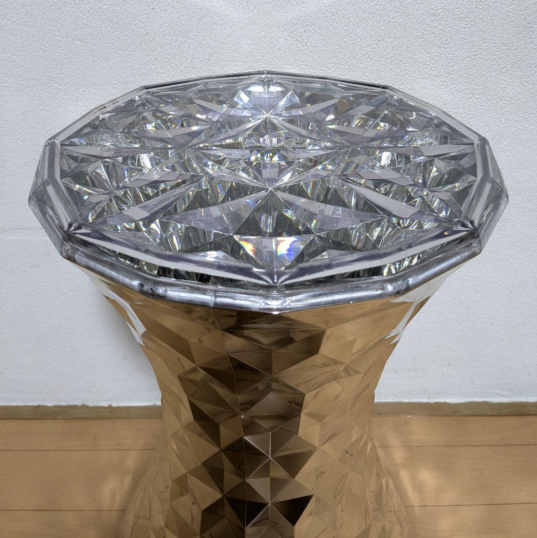 美品 Kartell STONE カルテル ストーン スツール クローム ②