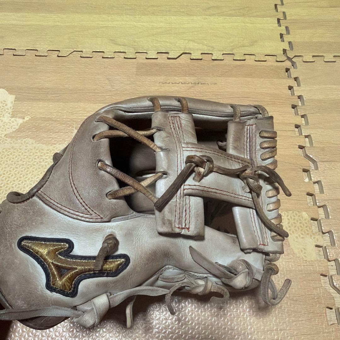 ミズノ 硬式グローブ ベージュ