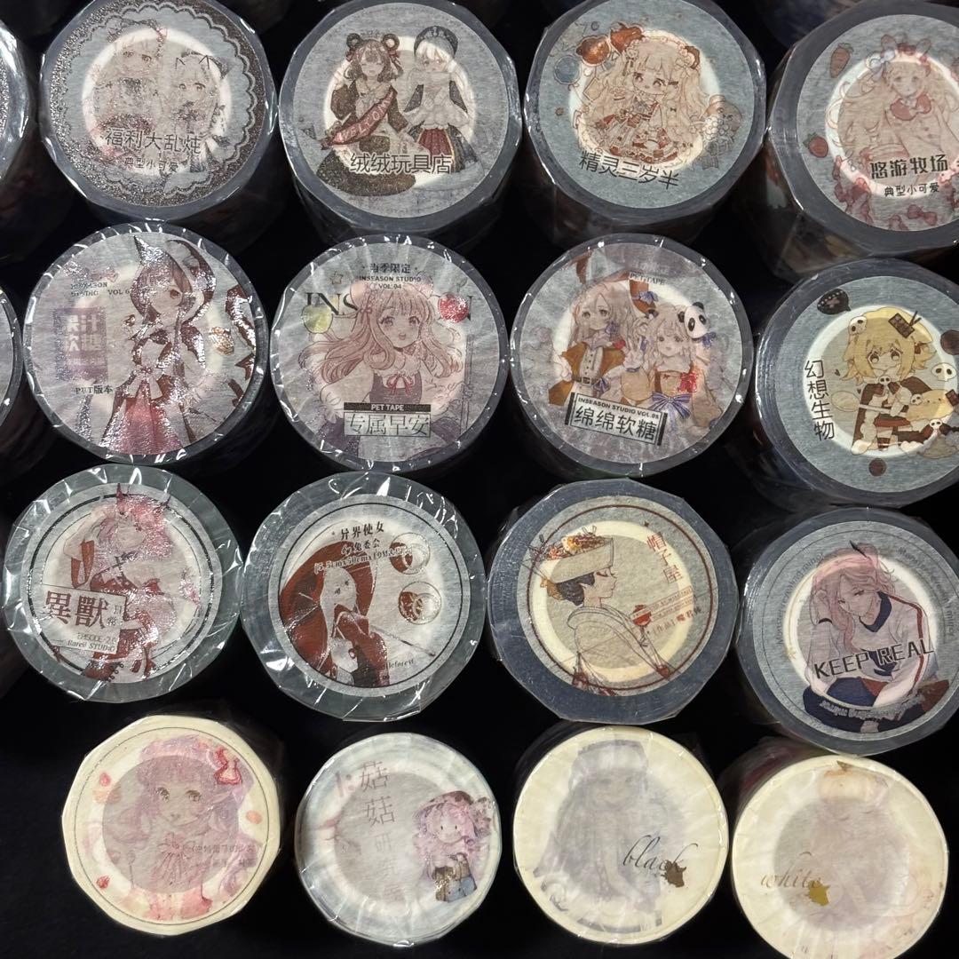 セット♡海外 マスキングテープ 人物 新品 女の子 pet 人物マステ 大量