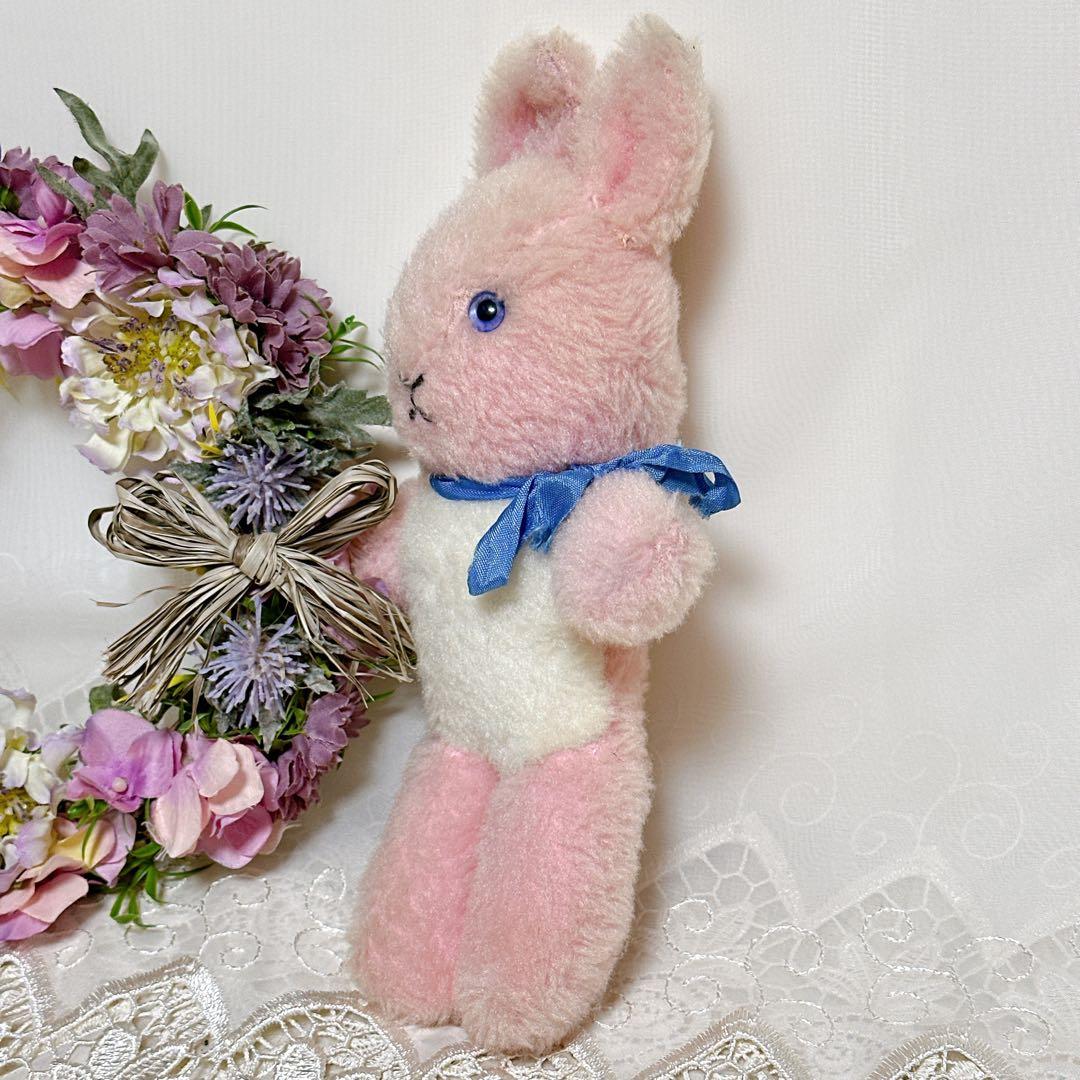 ❤️チャドバレー❤️アンティーク　ピンクうさぎ　ぬいぐるみ　Chad Valley