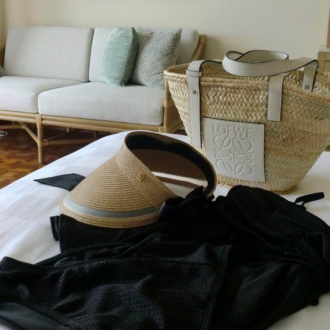 【新品】CA4LA×Acka satin ribbon sun visor 帽子