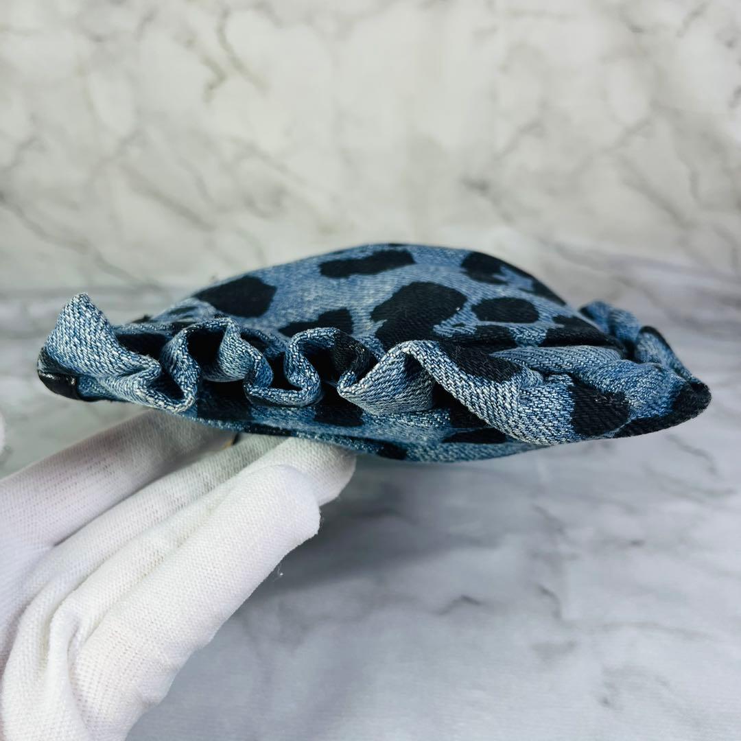 【希少】Dolce＆Gabbana　ドルガバ　クラッチバッグ　デニム　レオパード