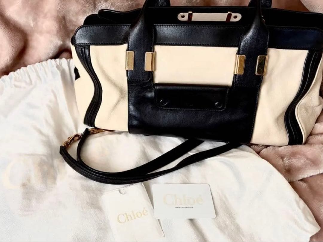 【美品】 値下げ Chloe クロエ Alice アリス ハンドバッグ 2way