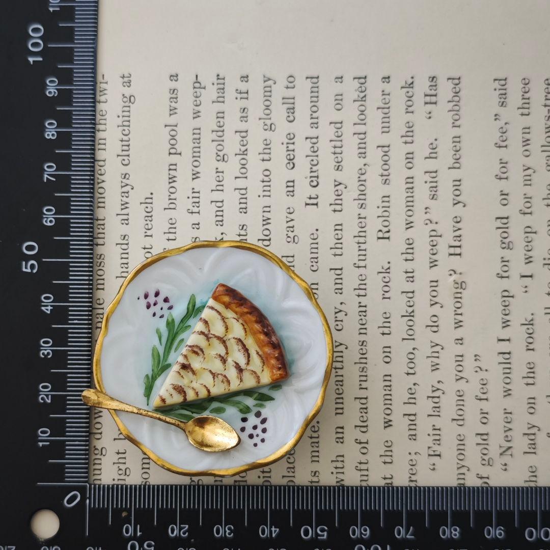 リモージュボックス　タルトプレート　フランス製小物入れ　ミニチュア