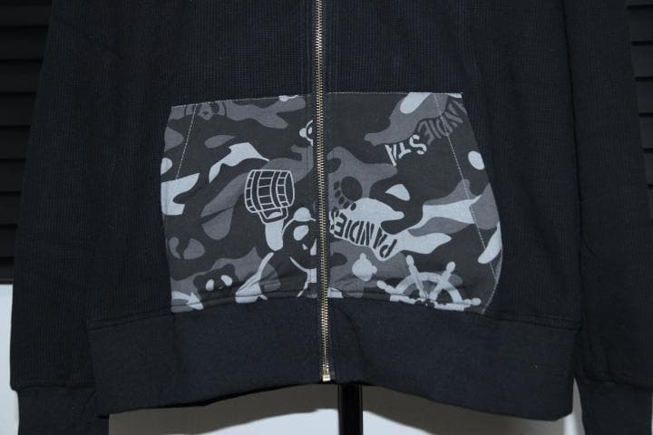 パンディエスタ サーマルパーカ＋２WAY迷彩パンツ L 黒 PANDIESTA