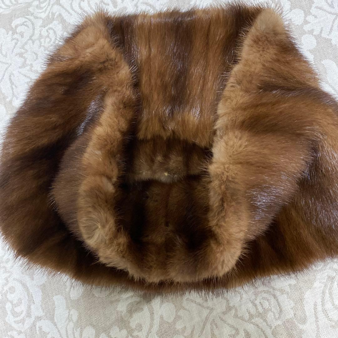 ミンクリバーシブルスヌード