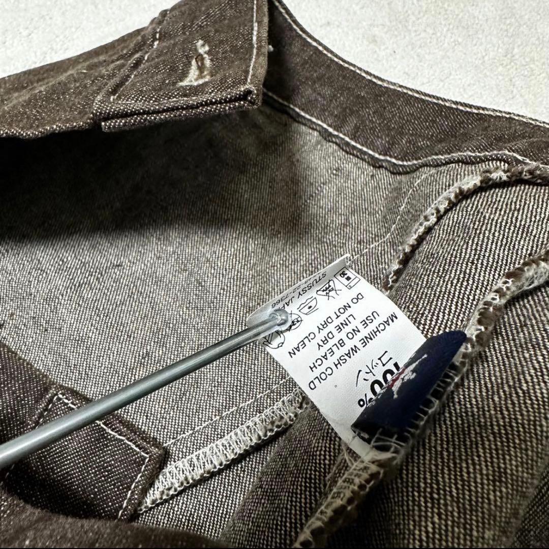 5*5様 old stussy 紺タグ 90s ブラウン デニムジャケット