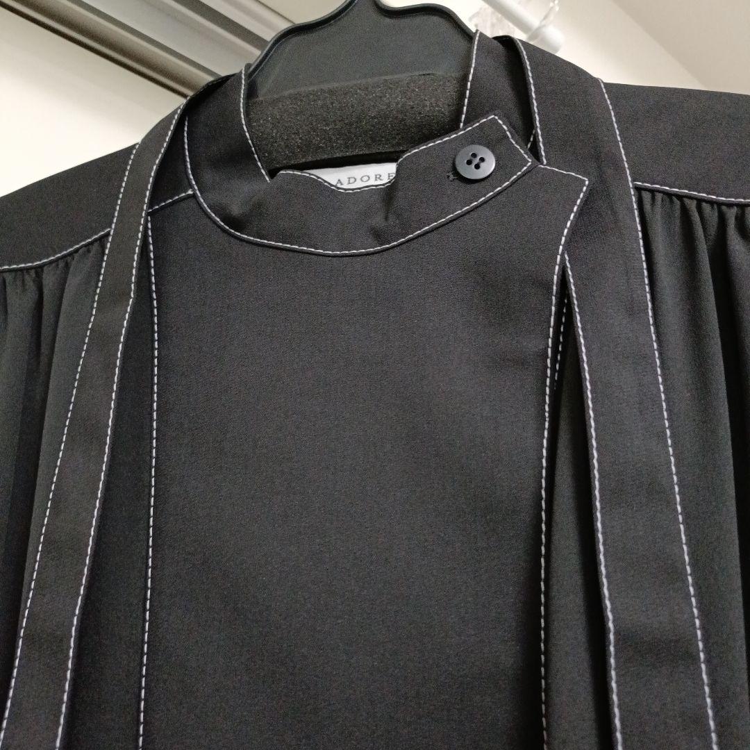 新品 アド━ア(38)ブラックワンピース