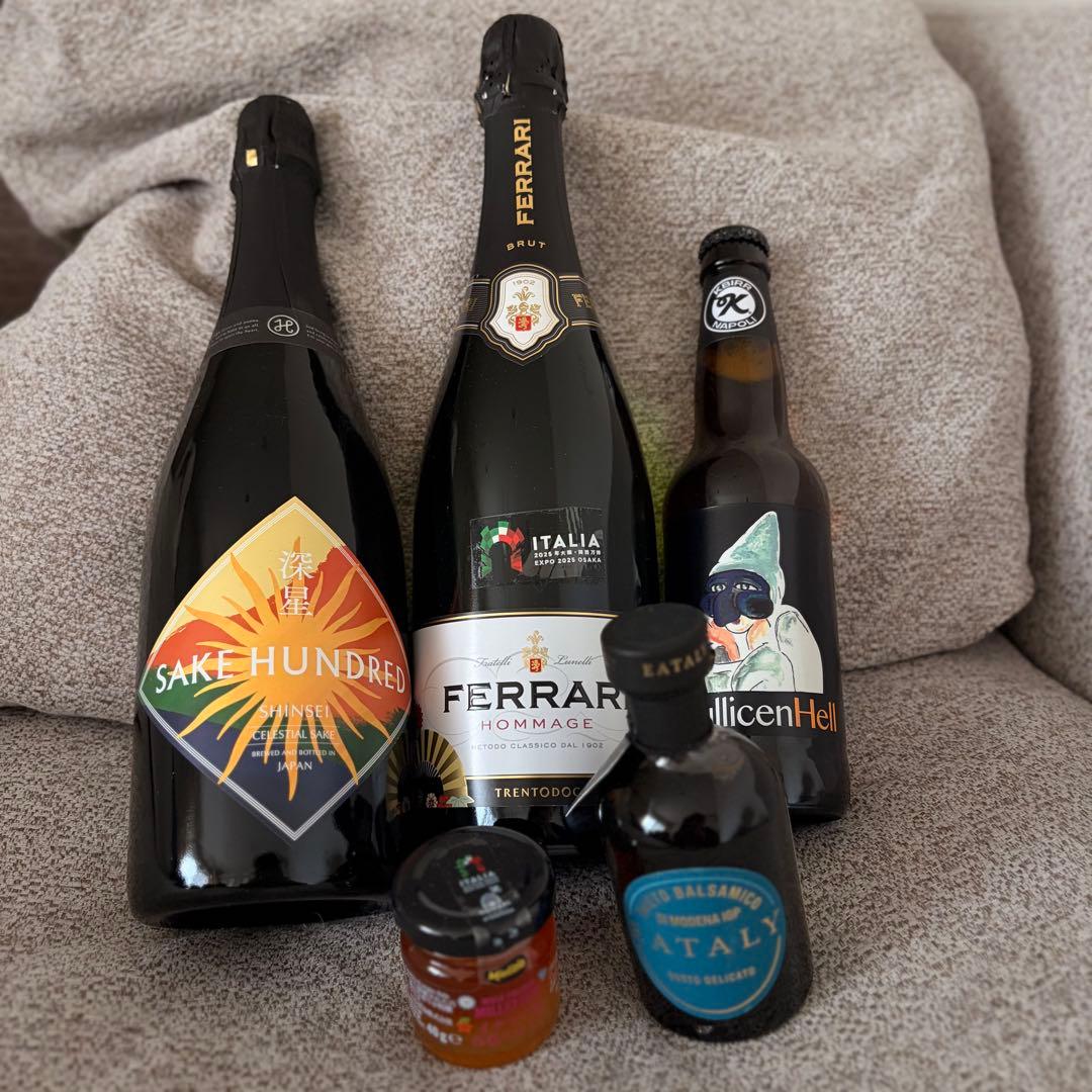 大阪関西万博イタリア館 スーベニアセット ワイン・日本酒・ビール・お酢・ハチミツ